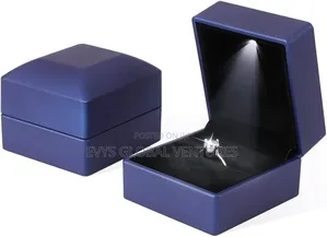 Quality Ring Box With Led Light - Square