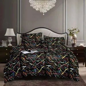 Trendy Designed Bedsheet + Pillowcases + Duvet