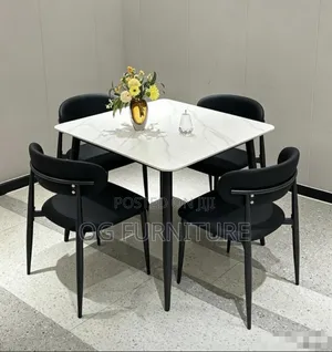A Simple Luxury Marble 4 Seater Dinning Table You Can Afford.