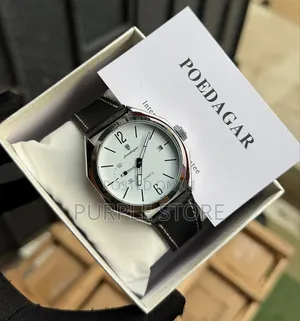 Poedagar Leather Watch "Unisex" in Brown