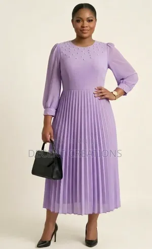 Mid- Year Promo: Brand New Light Purple Chiffon Dress. Size XXL