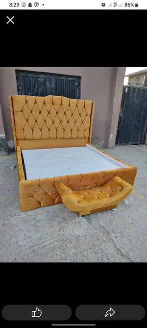 Quality Bed Frame With 2 Bed Side and Footrest