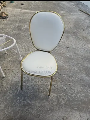 Quality Leather and Gold Event Chair