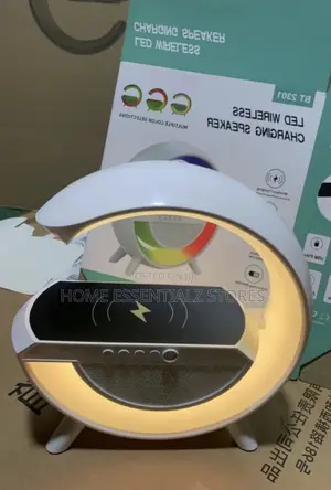 Led Wireless Charging Speaker Lamp - Bluetooth Wireless iPhone Charger