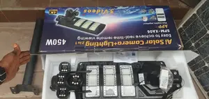 3in1 3 Lens View Solar Camera With Street Light 4g With Resolution