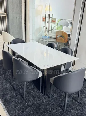 Elegant Marble Top Dining Set