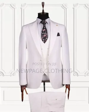 Men's Luxury 3-Piece Suit | Slim-Fit Jacket Straight Trousers