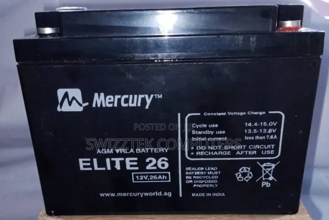 Mercury Elite 26ah 12v Deep Cycle Battery