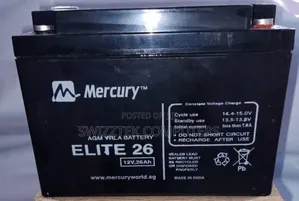 Mercury Elite 26ah 12v Deep Cycle Battery