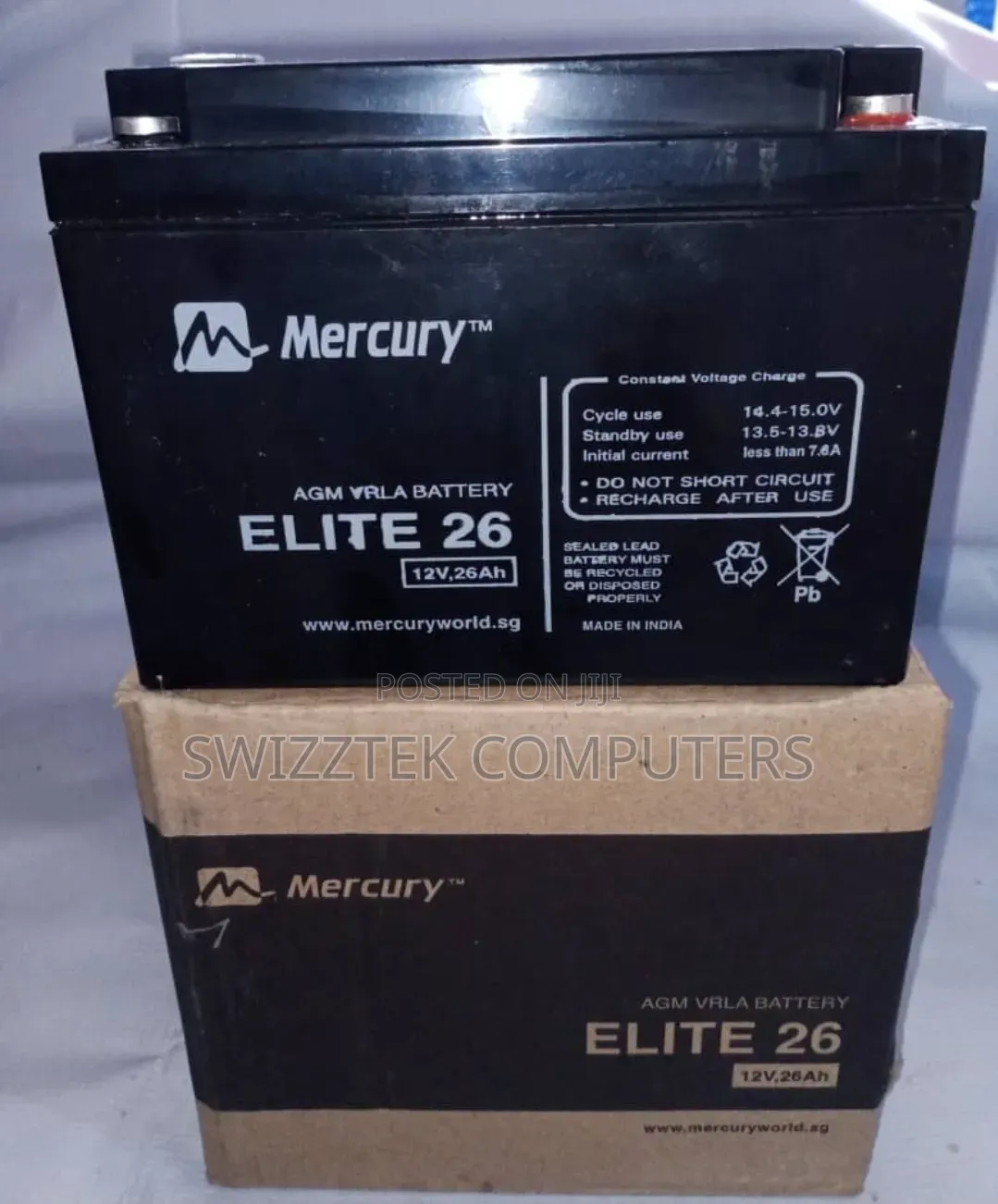 Mercury Elite 26ah 12v Deep Cycle Battery