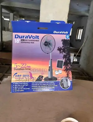 3 in 1 Solar Rechargeable Standing Fan