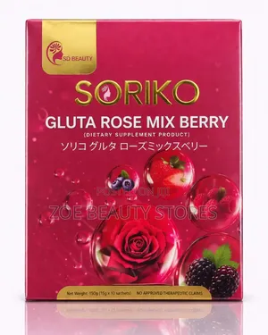 Soriko Gluta Rose Mix Berry Supplement (10 Sachets)