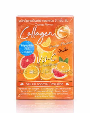 Collagen C Vitamin C + Fish Collagen Supplement (Orange Flavour)