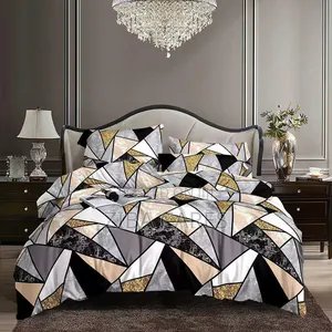 Floral Bedspread With Pillowcases and Duvet Set 4x6