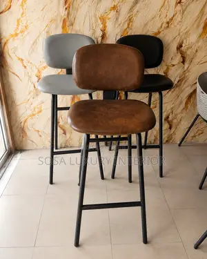 Modern Leather Bar Stools