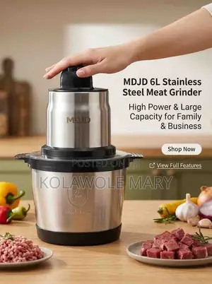 Mdjd Stainless Steel Meat Grinder Large Capacity Family And Business