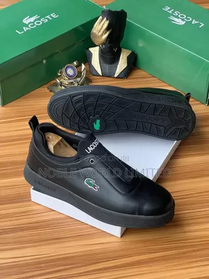 Lacoste Black/White Solid Shoes /Sneakers Abl 8h