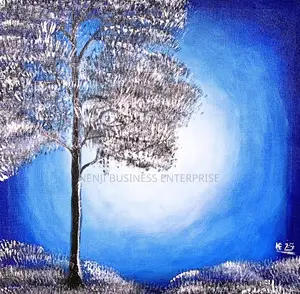 Blue Sunset: An Ethereal Transition Original Art