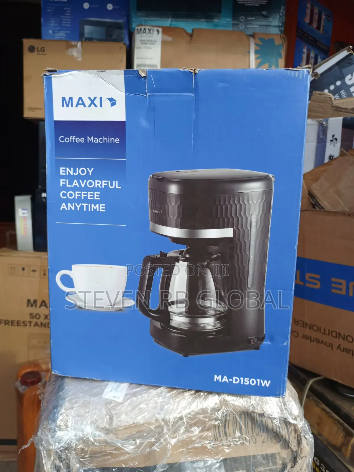 Maxi Coffee Maker 1000w | D1501w (Black)