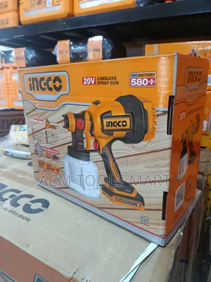 Ingco Cordless Spray Gun Csgli20042 – 20v Battery Paint Sprayer