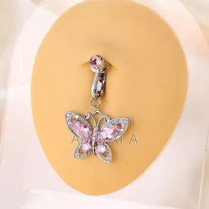Butterfly Non Piercing Navel Ring