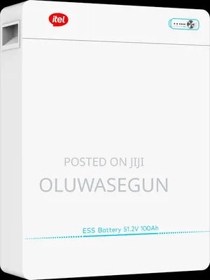 Itel 5.12kwh 48v Lithium Battery (Wall Mounted)