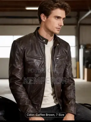Short Sleeve and Long Sleeve Leather Jacket Available in Colors