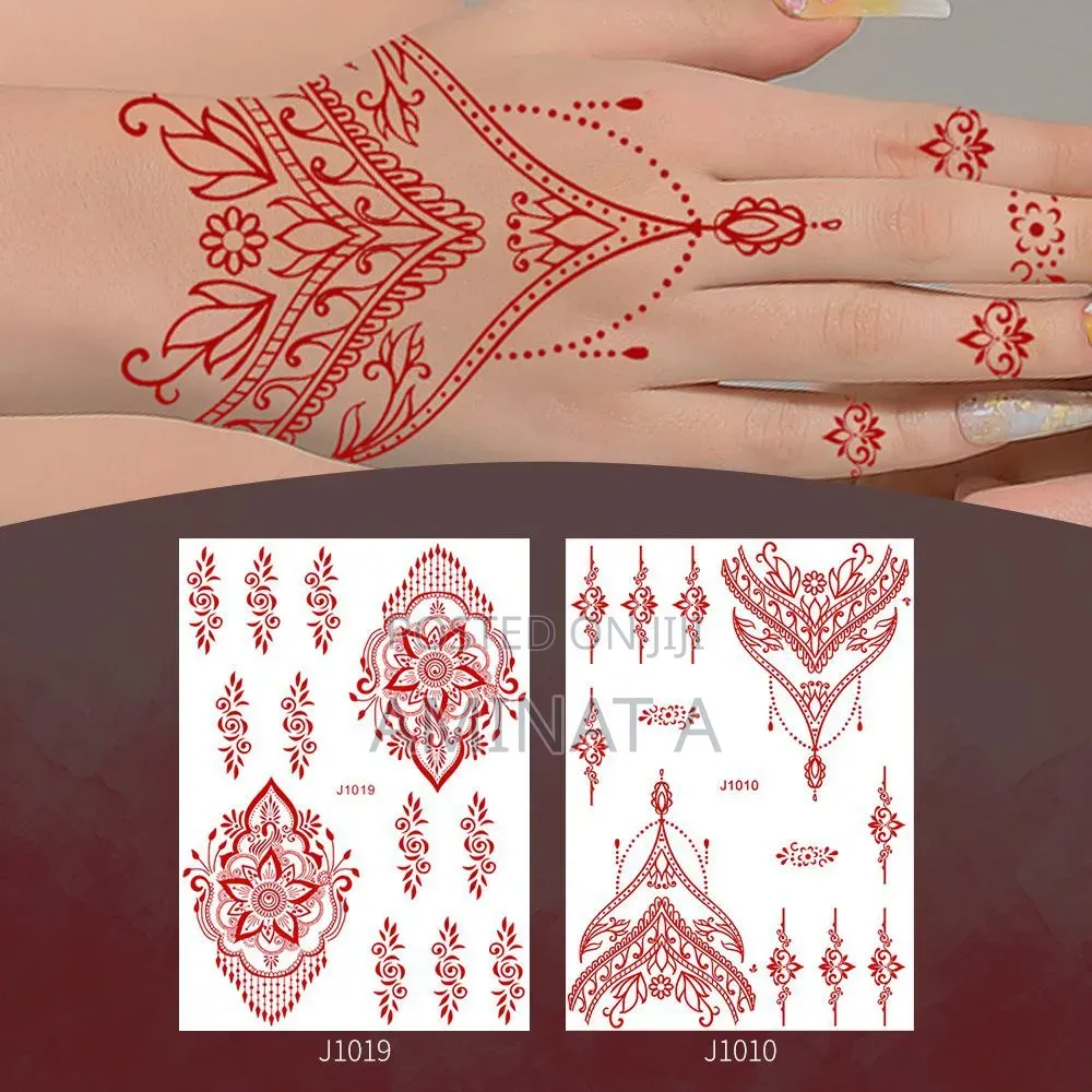 Mehndi Customizable Tattoo Stickers