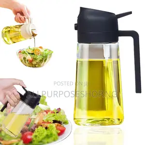 2 in 1 Oil Spray Bottle Glass