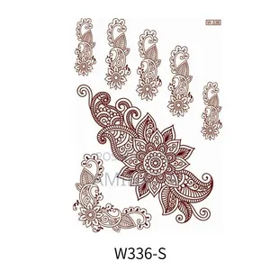 Red Floral Henna Sticker