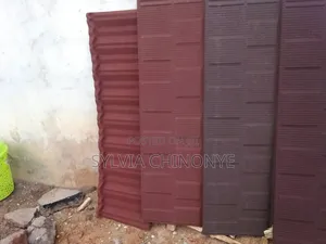 Red Check and Brown Shingles Metro Tiles With 50 Years Warranty