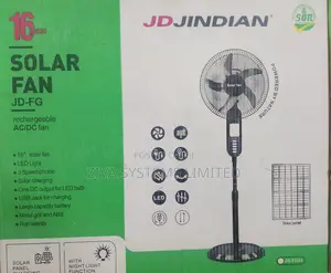 Jd Jindian 16'' Solar Fan