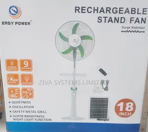 Easy Power Rechargeable Stand Fan 18''