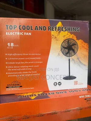 My Home 18" Copper Coil Standing Fan-Cool Breeze,Cool Home