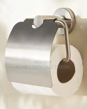Aluminum Toilet Paper Holder With Cover - Toilet Tissue Holder