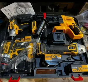 4 In1 Dewalt Cordless Machine Set Like Wrench Grinder Hammer and Drill