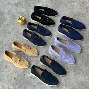 Loro Piana Suede Penny and Tassels Sneakers
