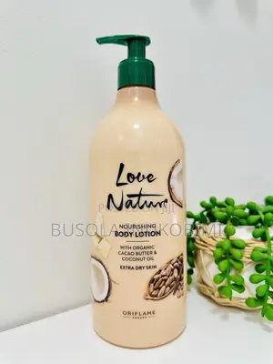 Love Nature Nourishing Body Lotion With Organic Cacao Coconut Oil