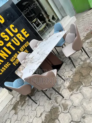 A Standard 6 Seater Marble Dinning, Very Strong and Unique.