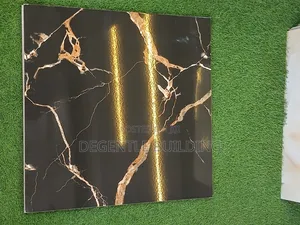 Black and Gold 60x60 Porcelain