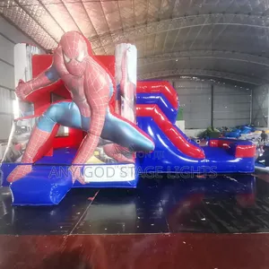 Super High Quality Spiderman Bouncy Castle With Slide Combo 5mx5mx4m
