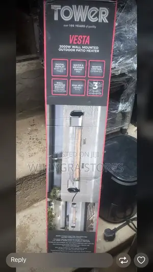 Tower Vesta 2kw Wall Mount Patio Heater