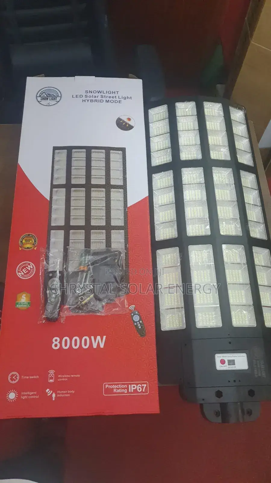 8000watts Solar Flood Light With Remote Control