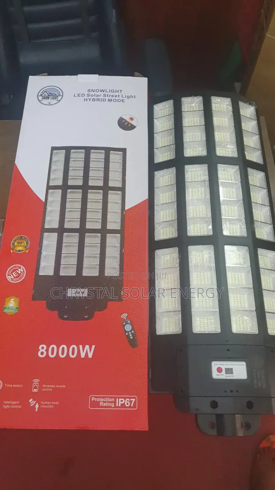 8000watts Solar Flood Light With Remote Control
