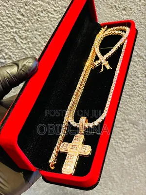 Rosegold Double Hook Cz Necklace Pendant