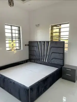 Luxury 6x6 Velvet Bed Frame With Bedside Drawer