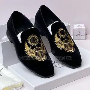 Ll Suede Embroidered Loafers – Premium Luxury Men's Shoes