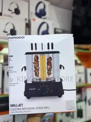 Porodo Lifestyle Grilljet Electric Rotisserie Kebab Grill With Timer