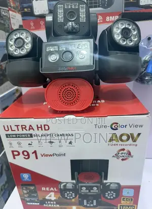 View Point Solar Surveillance Camera | 4g Wireless, Ai Human Detection
