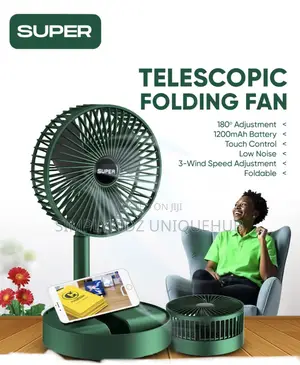 Rechargeable Retractable Telescopic Fan